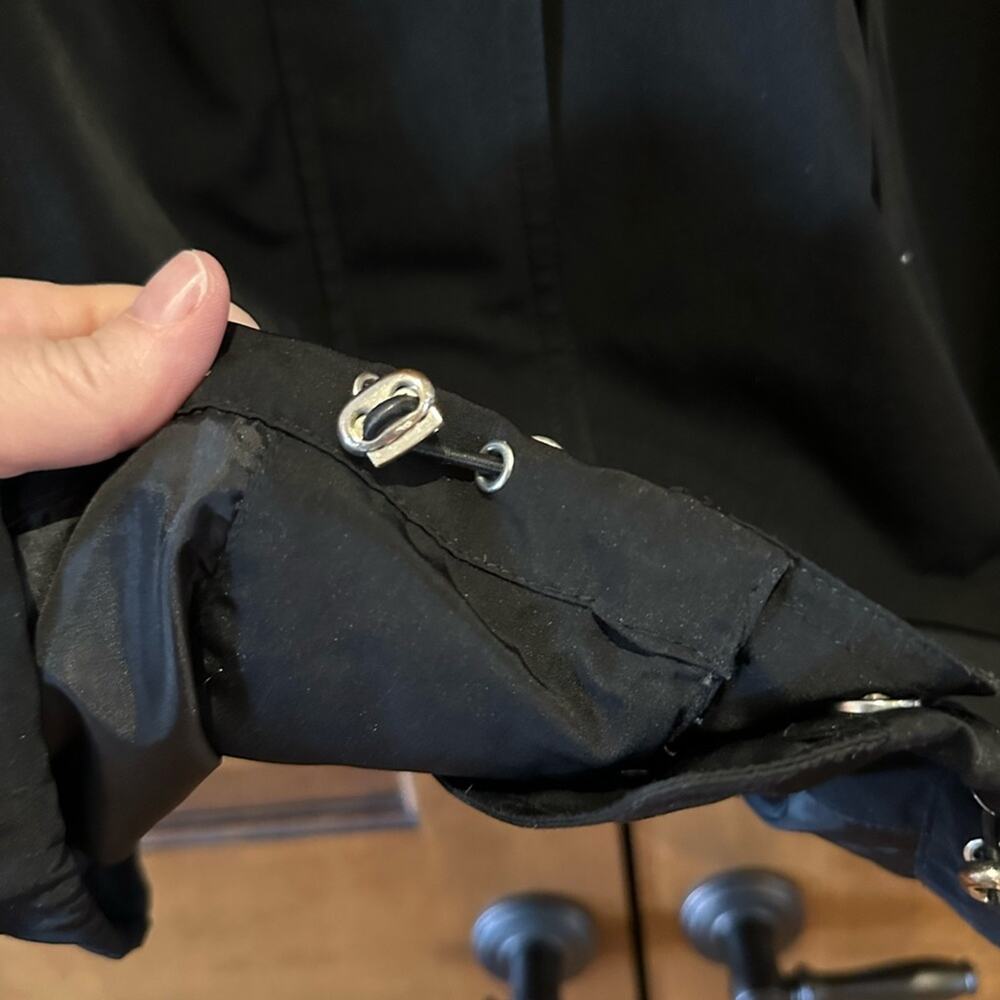 London Fog Women’s Large Black Hooded Full Zip Jacke/Coat with Flannel Lining - Picture 11 of 11